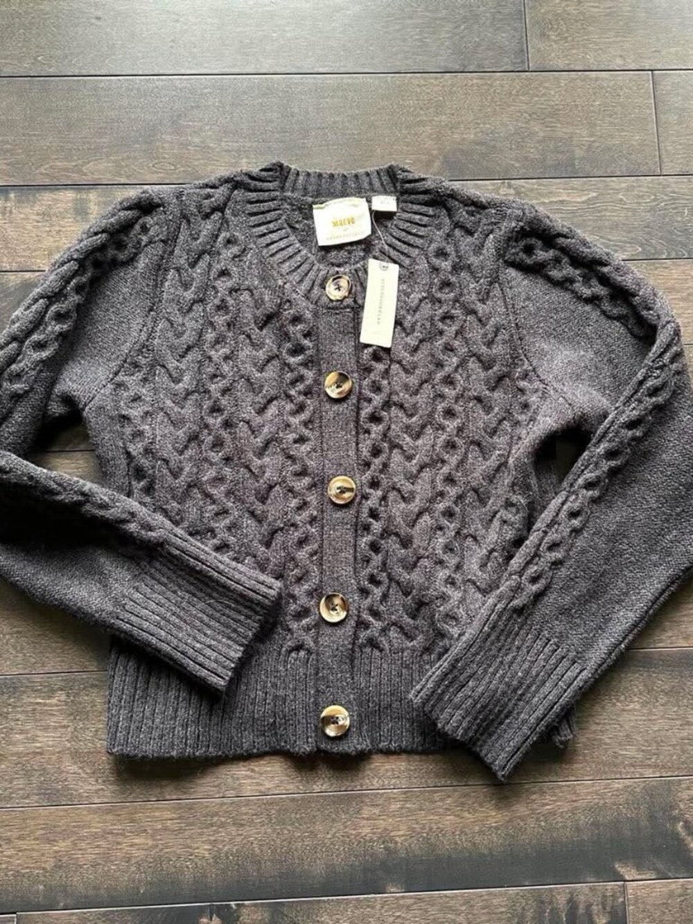 Anthropologie Maeve Mini Cable Cardigan - new with tags